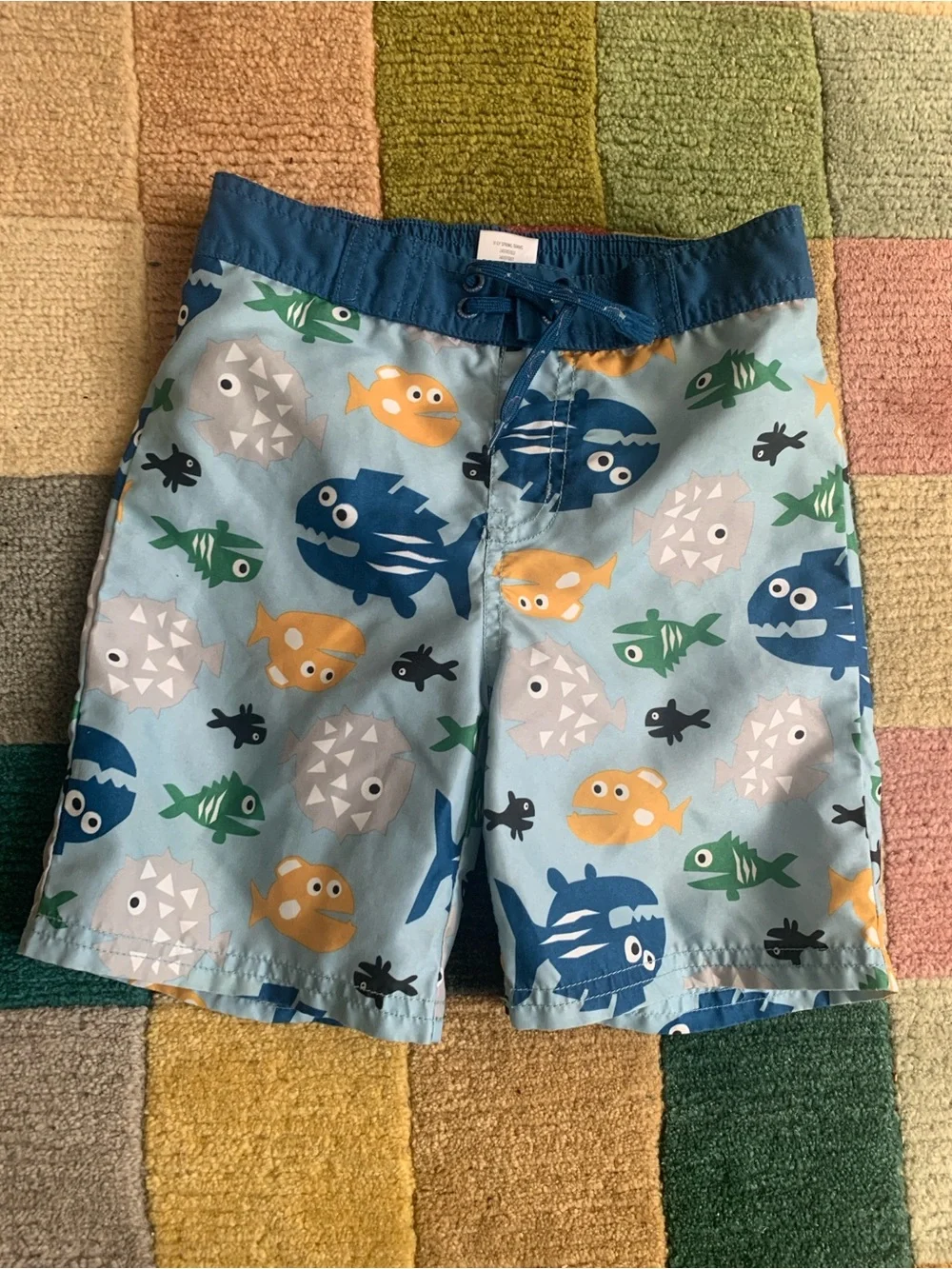 2T Gymboree Swim Trunks Fish Sharks Sea Creatures